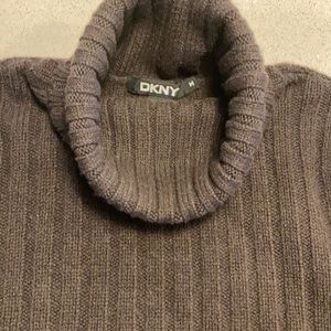DKNY Rich Brown Wool Sweater